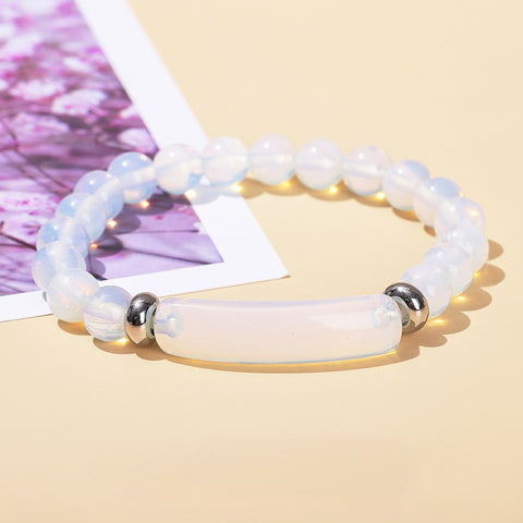 Rose Quartz, Green Aventurine & Tiger Eye Raw Stone Bracelet – Simple & Trendy Natural Crystal Jewelry for Women