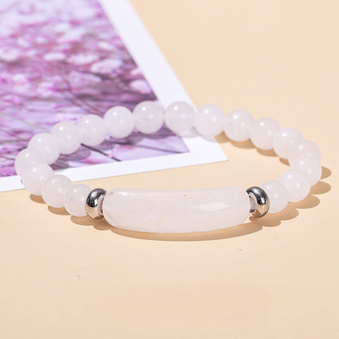 Rose Quartz, Green Aventurine & Tiger Eye Raw Stone Bracelet – Simple & Trendy Natural Crystal Jewelry for Women