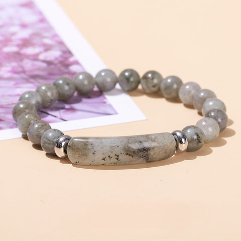 Rose Quartz, Green Aventurine & Tiger Eye Raw Stone Bracelet – Simple & Trendy Natural Crystal Jewelry for Women