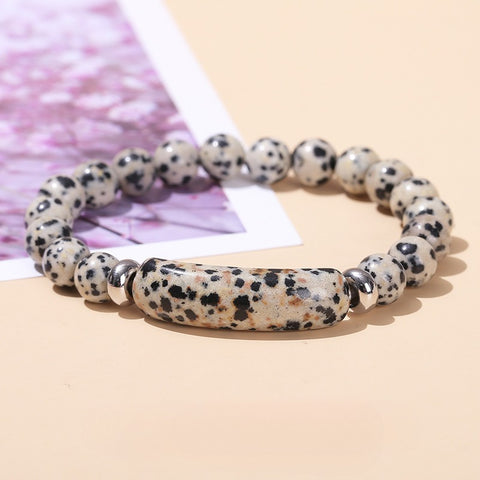 Rose Quartz, Green Aventurine & Tiger Eye Raw Stone Bracelet – Simple & Trendy Natural Crystal Jewelry for Women